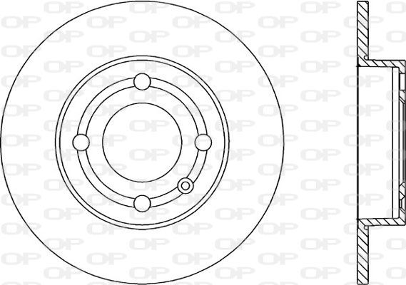 OPEN PARTS Тормозной диск BDA1849.10